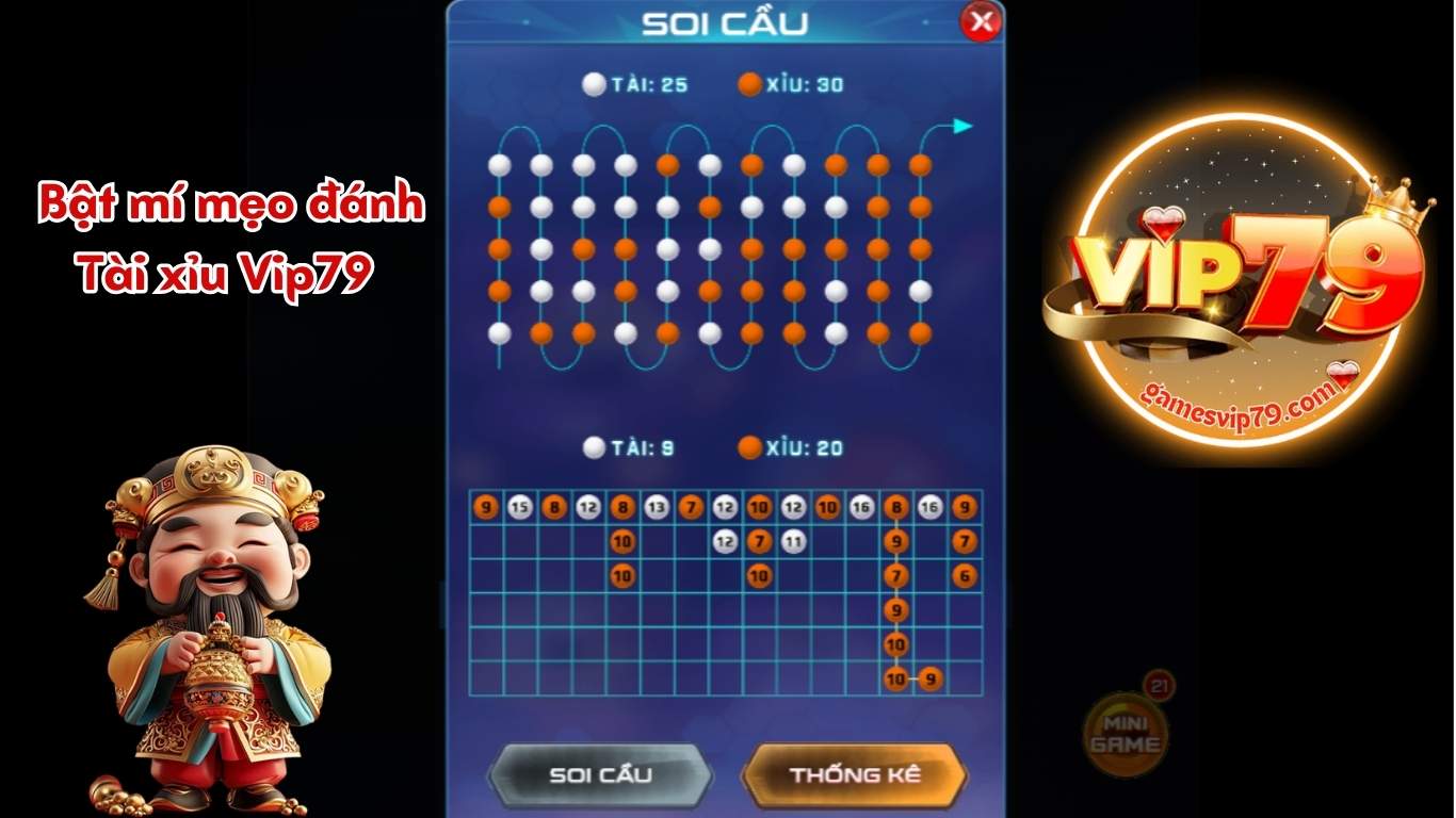 Bật mí mẹo đánh Tài xỉu Vip79 thắng lớn Bật mí mẹo đánh Tài xỉu Vip79 thắng lớn